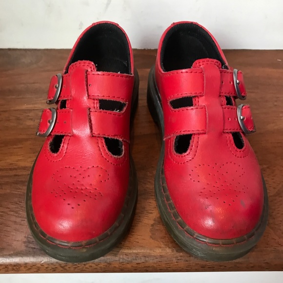 mary jane doc martens red